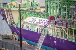 Le navire de transport de CO2 Northern Pathfinder de Northern Lights est amarré à Oslo. KEYSTONE/EPA/STIAN LYSBERG SOLUM